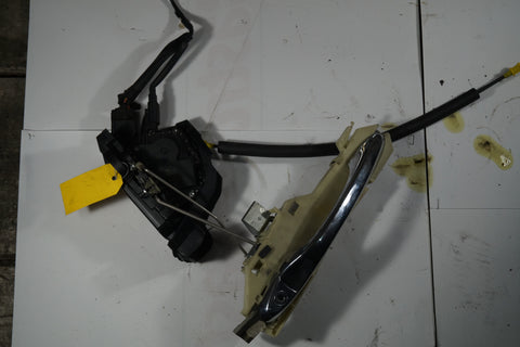 USED LEFT FRONT DOOR LATCH,OUTER DOOR HANDLE AND CABLE PART #C2C30694. FITS JAGUAR SUPER V8,XJ8,VDP,XJR 2003-2009.