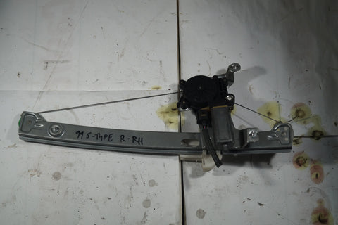 USED RIGHT REAR WINDOW LIFT REGULATOR AND MOTOR PART # XR848084. FITS JAGUAR S TYPE 2000-2002