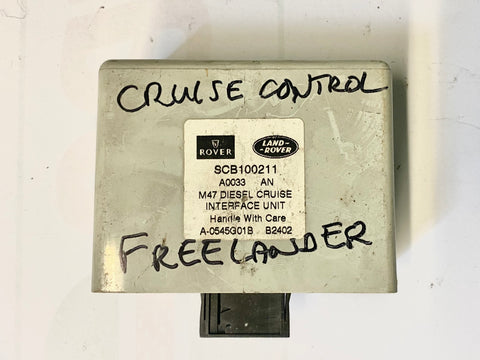 USED LAND ROVER CRUISE CONTROL MODULE PART #SCB100211. FITS LAND ROVER FREELANDER 2002-2005