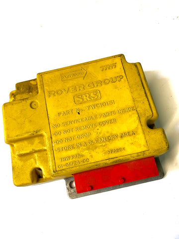 USED LAND ROVER DISCOVERY SRS AIRBAG MODULE PART #YWC10151/AMR4905. FITS LAND ROVER DISCOVERY 1994-1996, RANGE ROVER 1995-2001