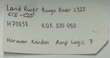 2003 - 2005 Range Rover (L322) Harman Kardon Amplifier | Part # - H70858/XQK500050