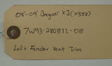 2008 - 2009 Jaguar XJ (X358) Left Fender Vent Trim | Part # - 7W93-280B11-DB