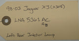 1998 - 2003 Jaguar XJ (X308) Interior Lamp L/R | Part # - LNA5361AC/AB