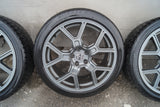 USED JAGUAR AFTERMARKET STAGARED WINTER TIRE AND RIM PACKAGE- FITS JAGUAR F TYPE.