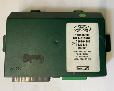 USED LAND ROVER ALARM MODULE PART #YWC106290. FITS LAND ROVER DISCOVERY 1996-1999