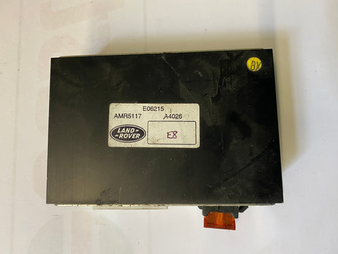 USED LAND ROVER RADIO AUDIO AMPLIFIER PART #AMR5117. FITS LAND ROVER DISCOVERY 1995-1998.