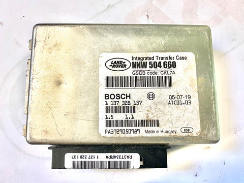 USED TRANSFER CASE MODULE FOR LAND ROVER PART # MMW504660. FITS LAND ROVER LR3 2005-2008